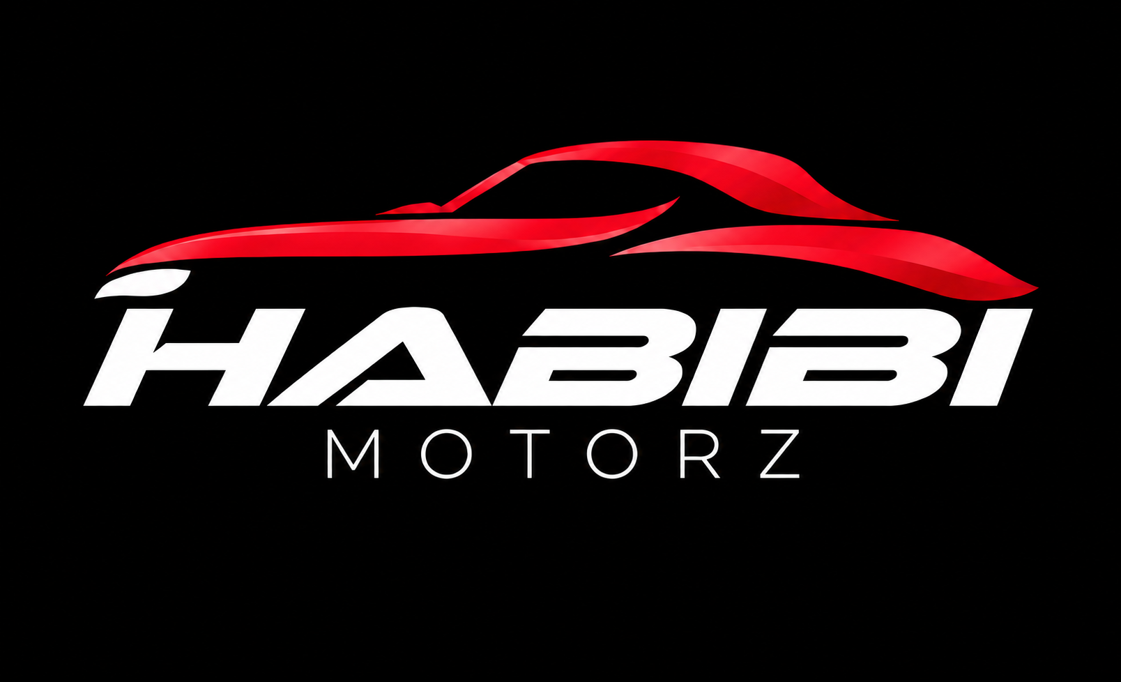 Habibi Motorz — red car with white lettering